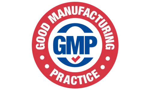 GMP certified facility badge