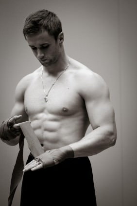 An active man staying energized throughout the day